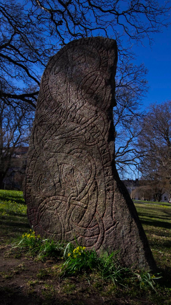Runestones that I found next to a church in southern Sweden. As